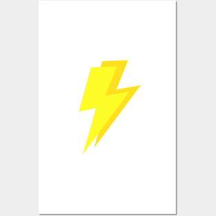 Yellow, Lightning Bolts, Flash Posters and Art